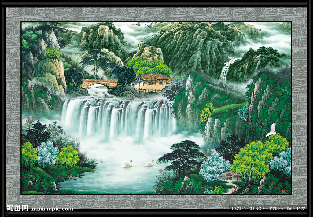 山水风景画 