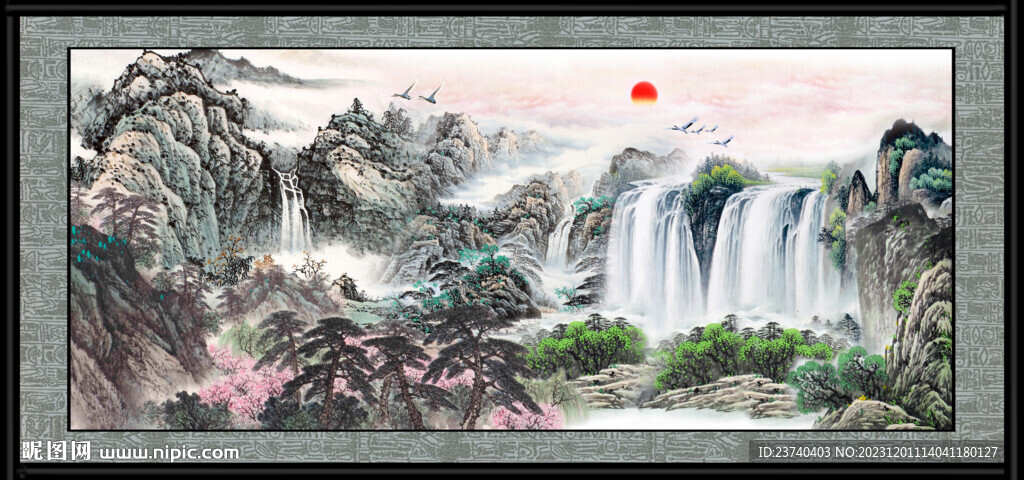 国画山水画