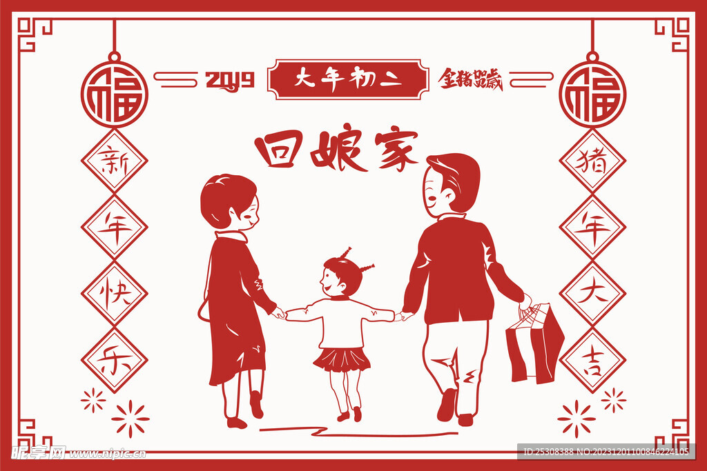 春节剪纸年俗