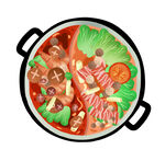 火锅插画