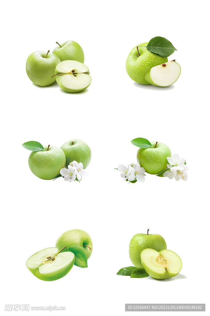 青苹果水果图片素材