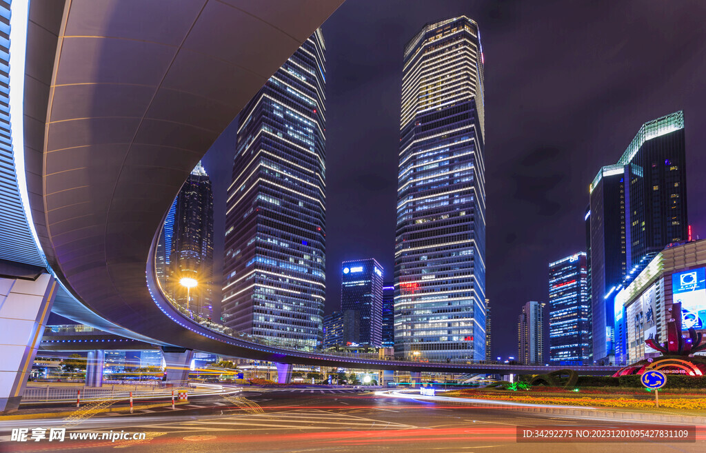 现代城市夜景