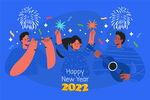 新年庆祝人物