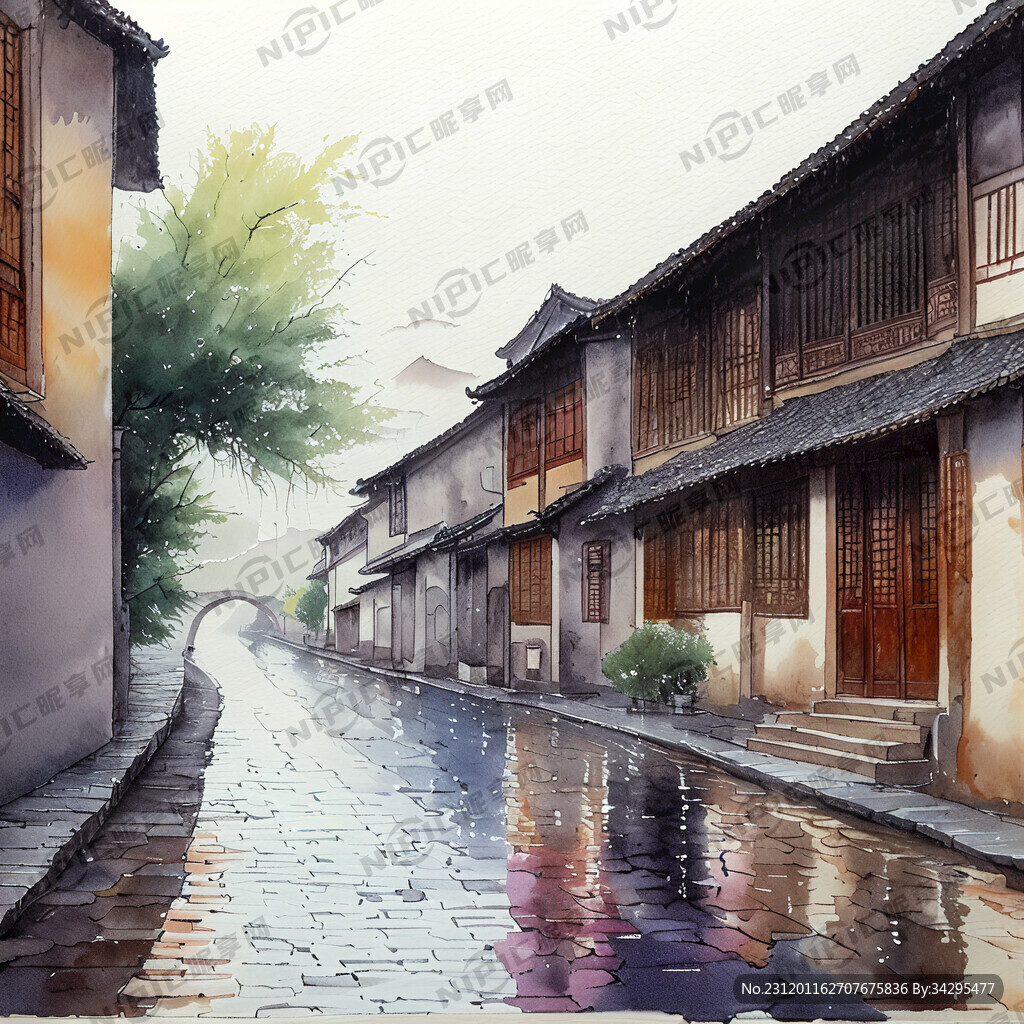 在静谧的古镇里