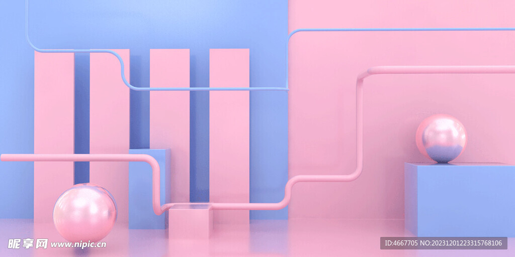 C4D装饰元素模型