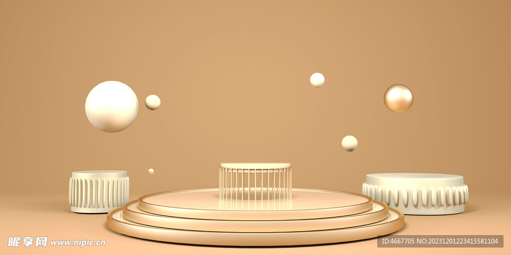 C4D美陈装置模型