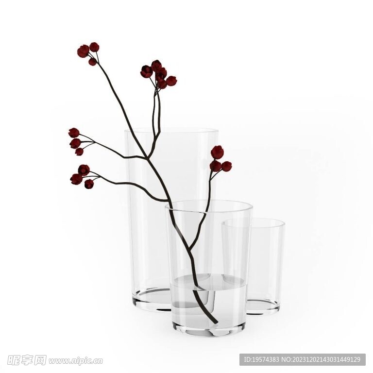  C4D模型 花瓶  