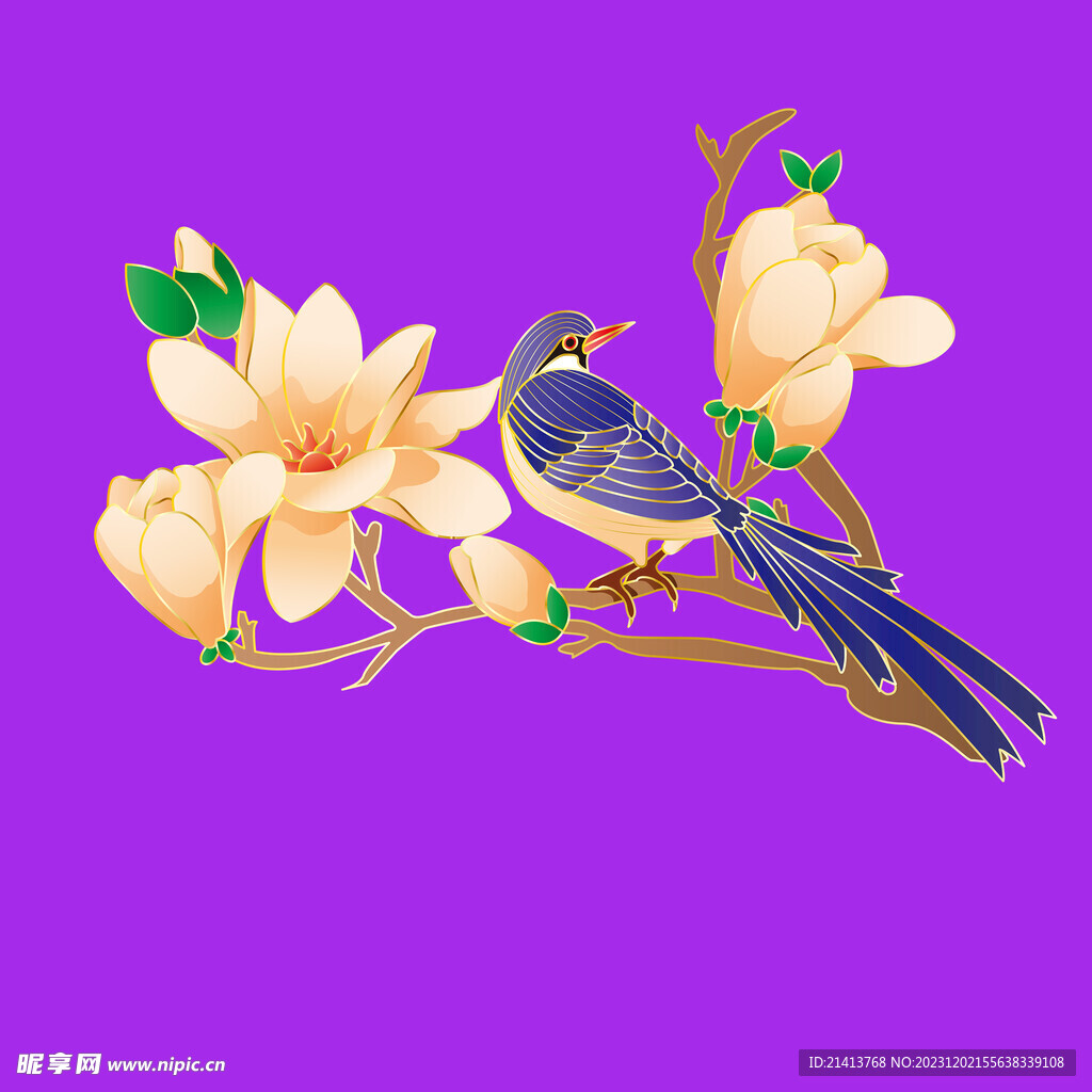 手绘木棉花 