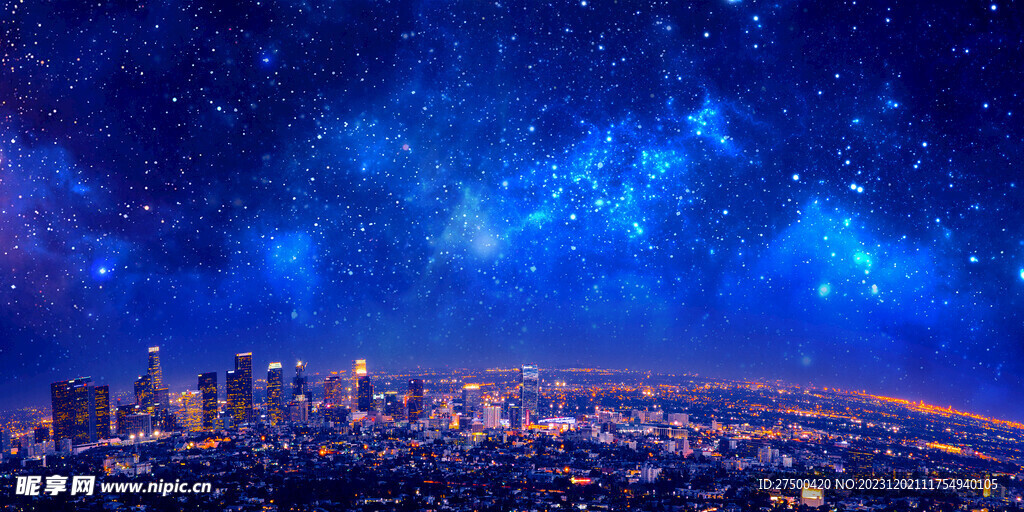 星空城市夜景