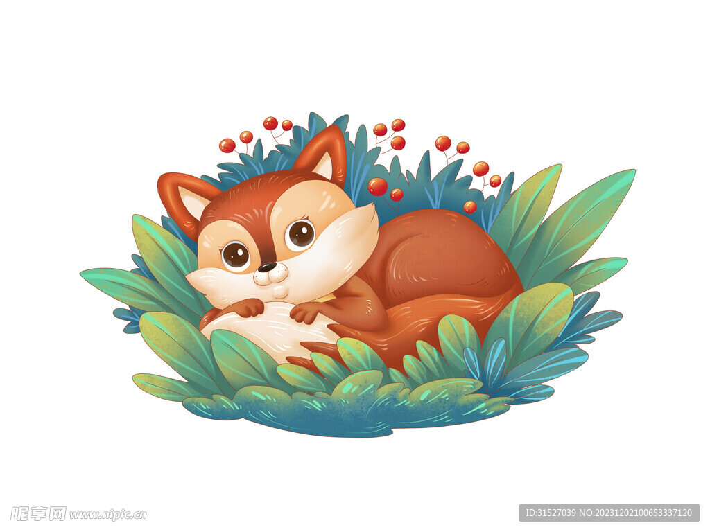 卡通狐狸插画