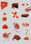 水果沙拉草莓水果食品物品