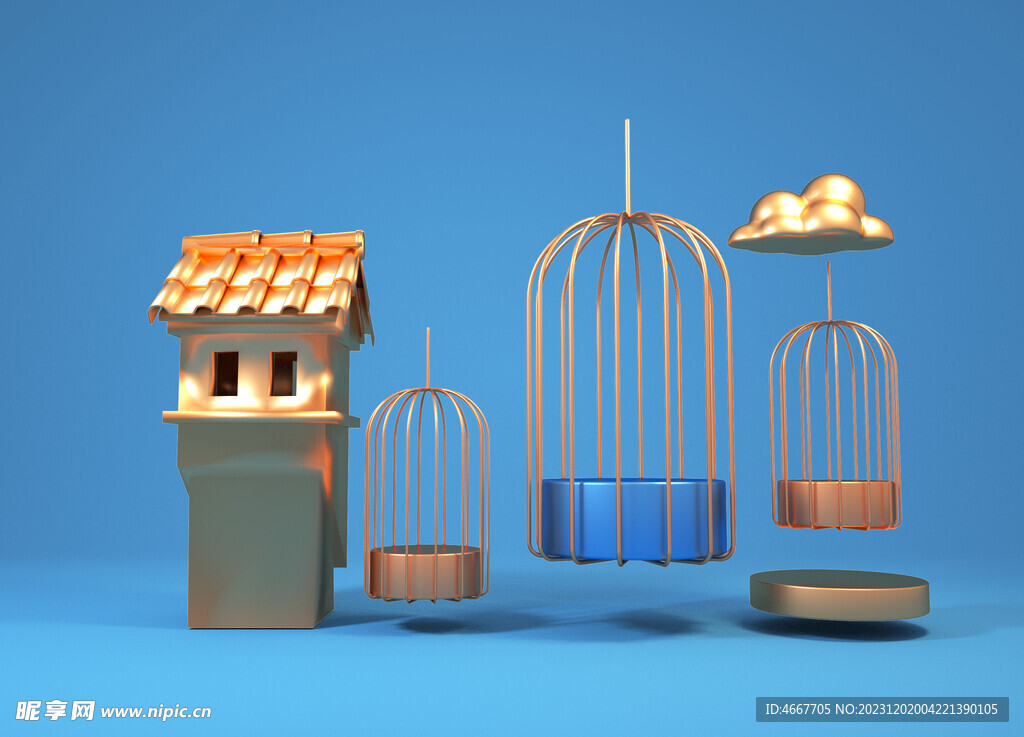 C4D装饰元素模型