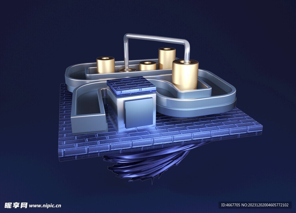 C4D装饰元素模型