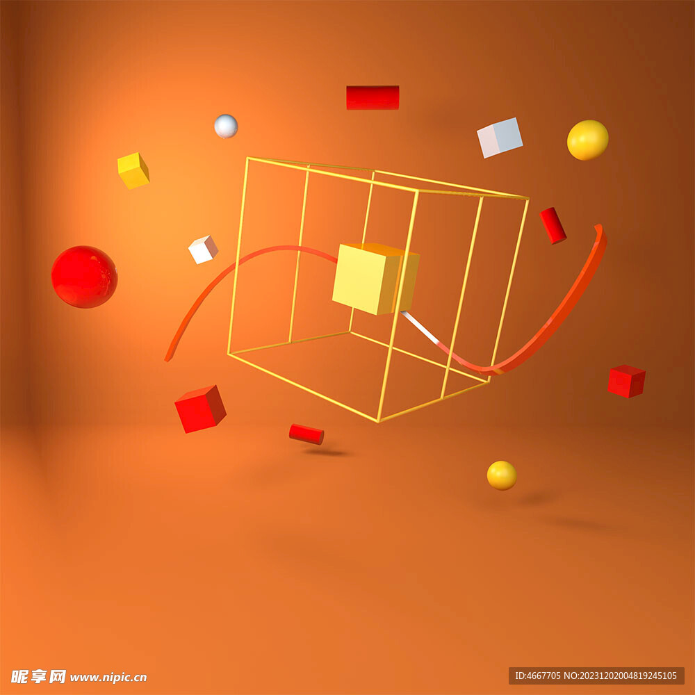C4D装饰元素模型