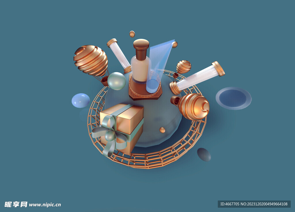 C4D装饰元素模型