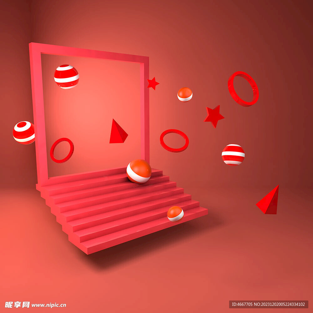 C4D装饰元素模型