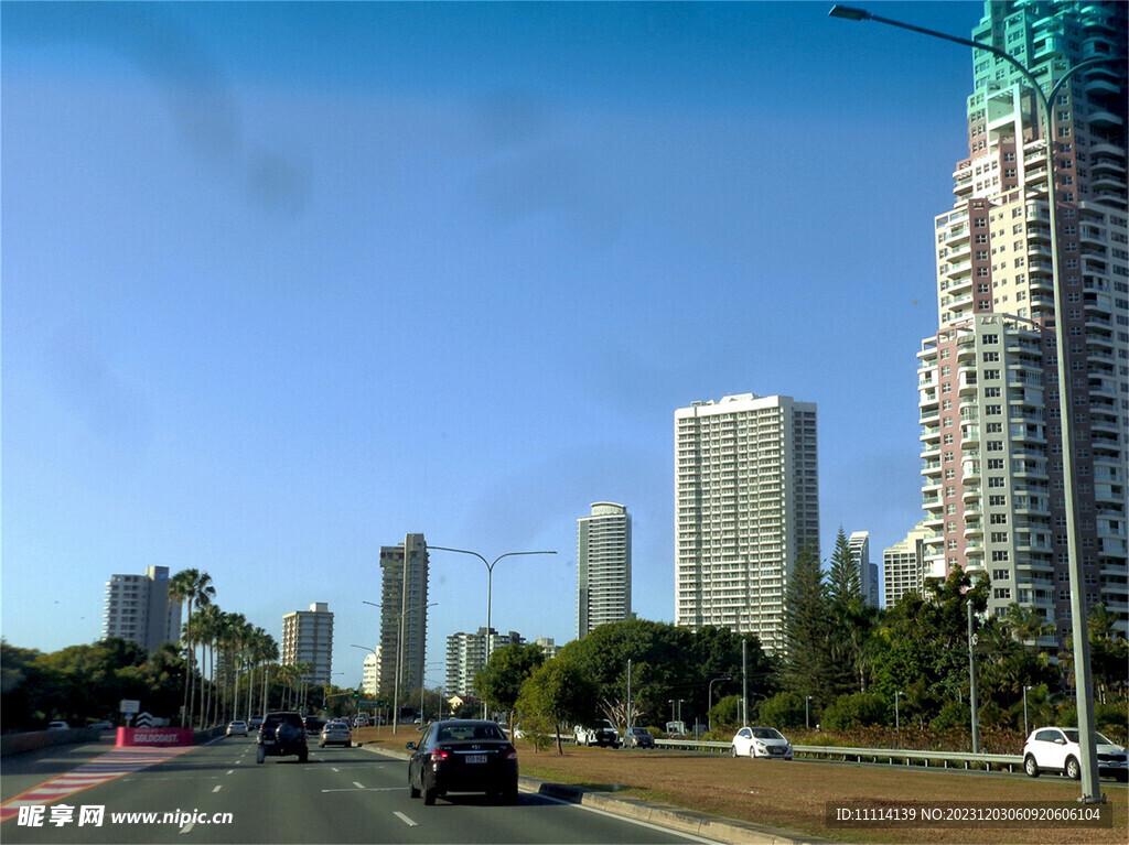 澳洲黄金海岸城市风景