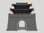 中式城门楼