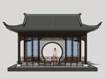 中式园林水榭