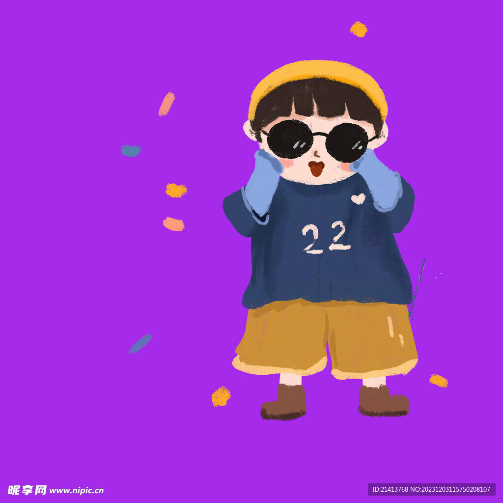 手绘卡通儿童