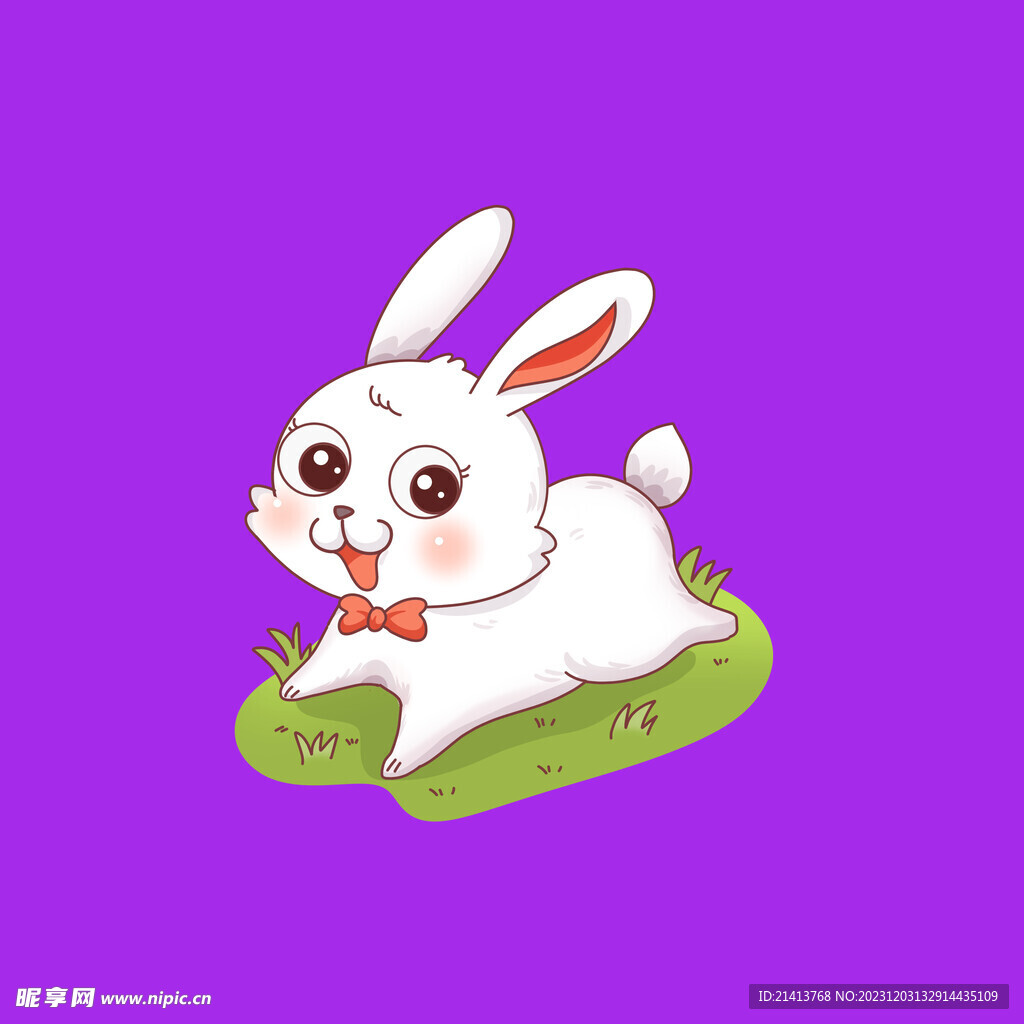 手绘卡通小兔设计图__其他_动漫动画_设计图库_昵图网