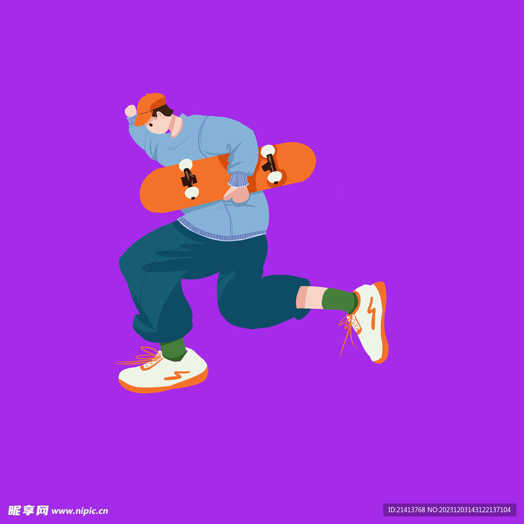 手绘男人男孩