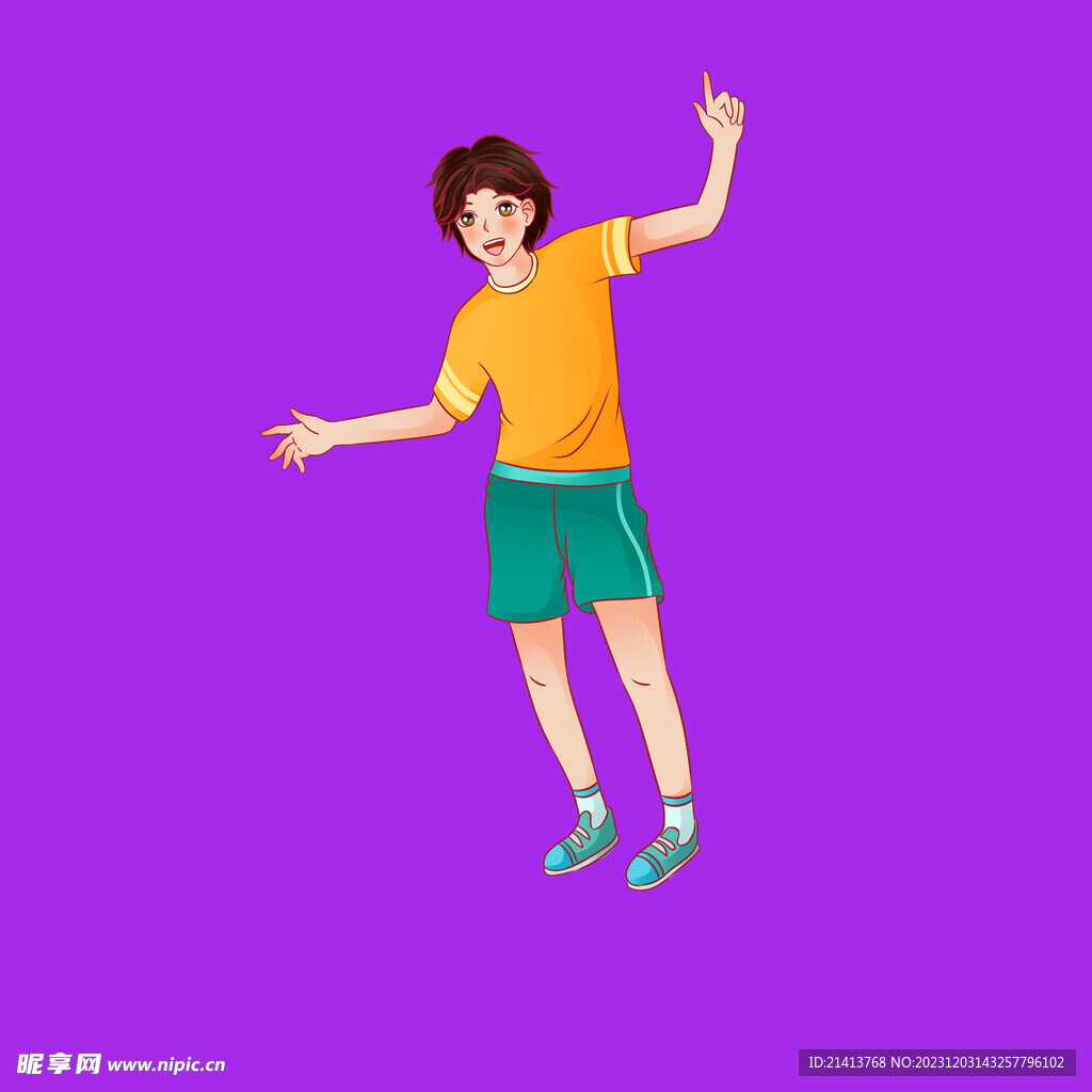 手绘男人男孩