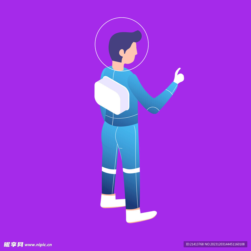 手绘男人男孩