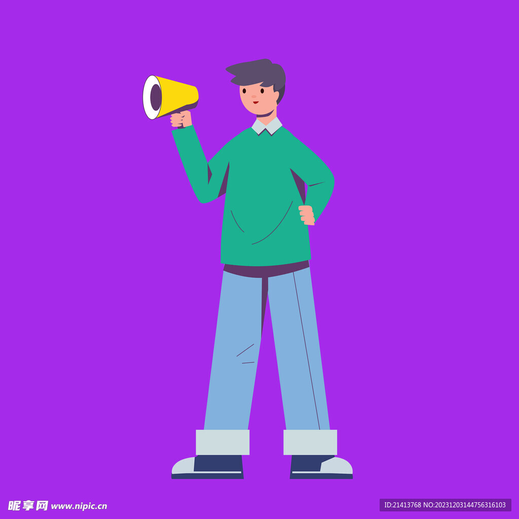 手绘男人男孩