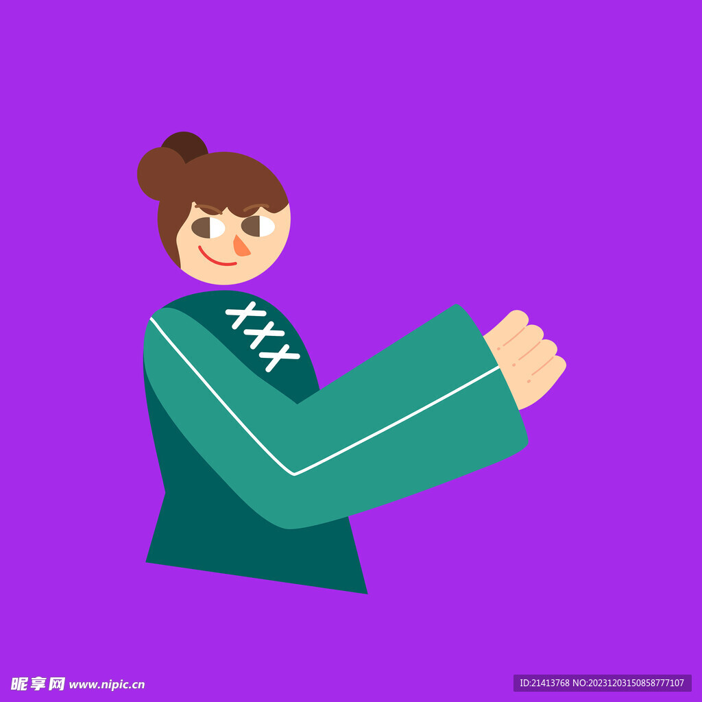 手绘女孩女人