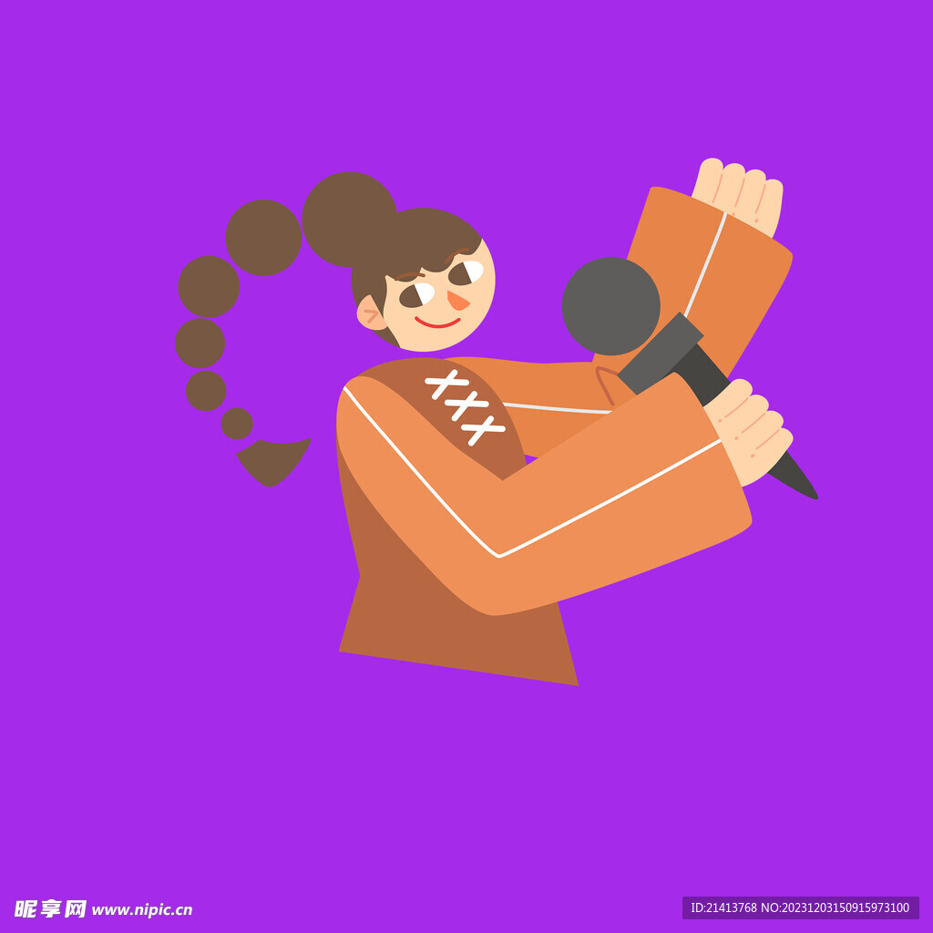 手绘女孩女人