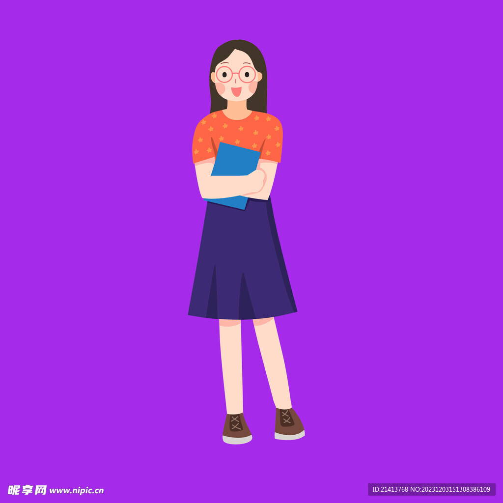 手绘女孩女人