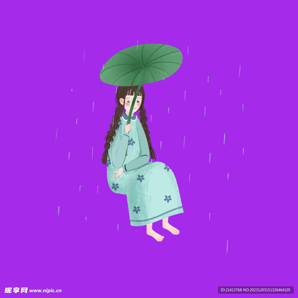 手绘女孩女人