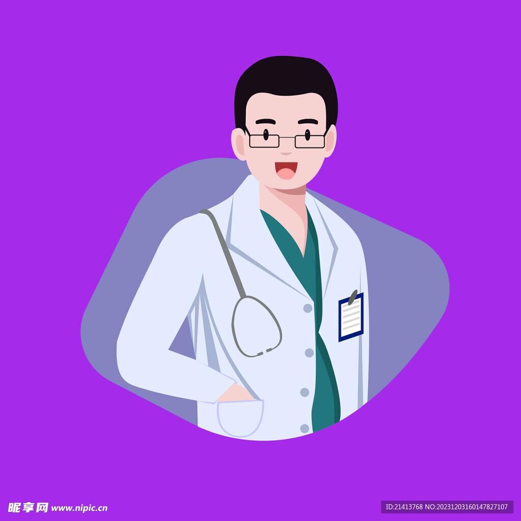 手绘医疗人物