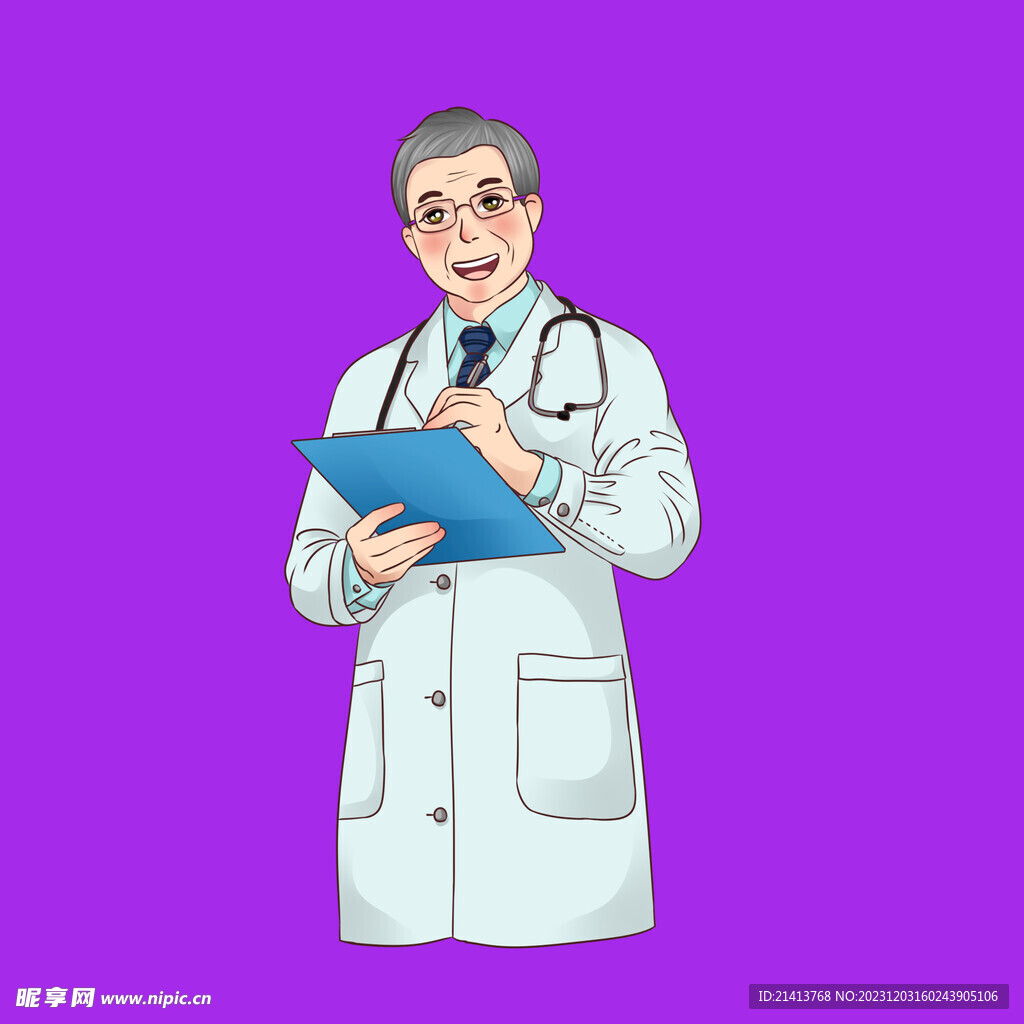 手绘医疗人物
