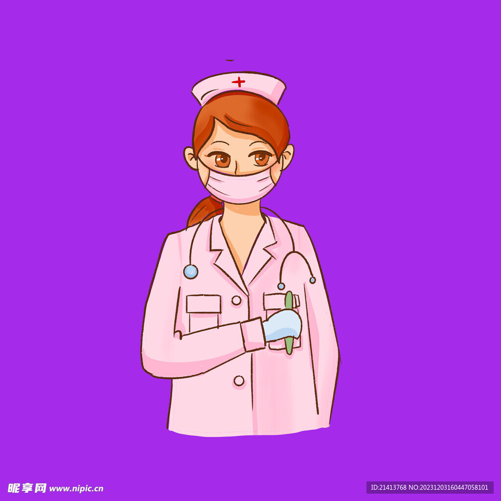 手绘医疗人物