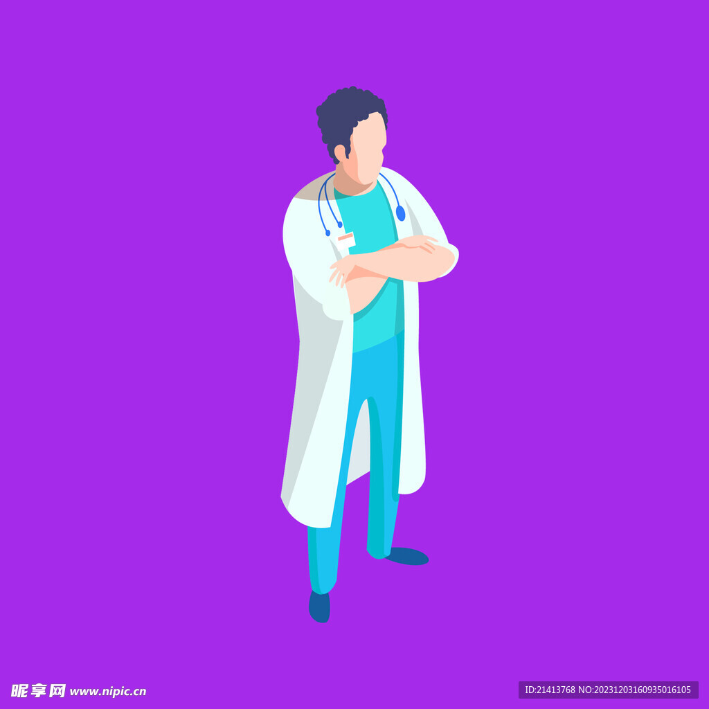 手绘医疗人物