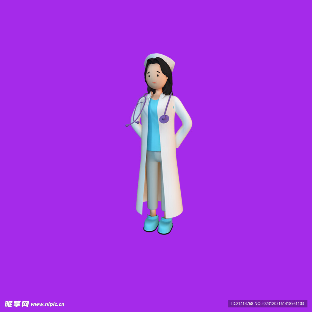 手绘医疗人物