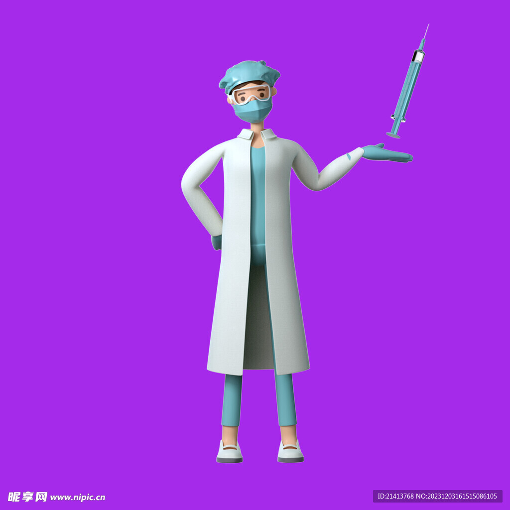 手绘医疗人物