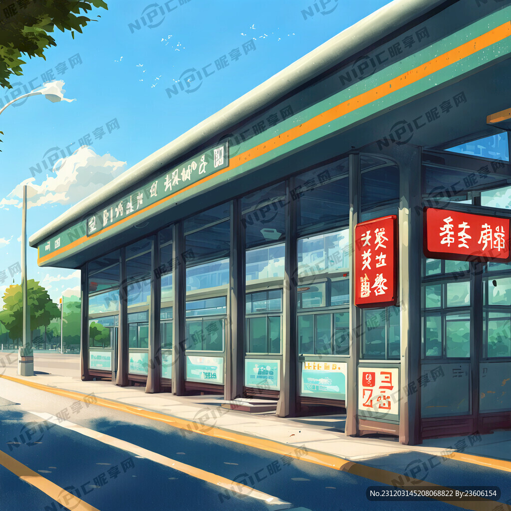 马路车水马龙公交站