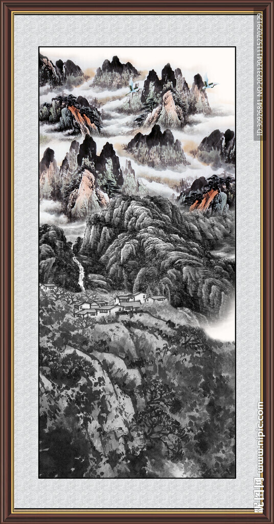 山水国画 