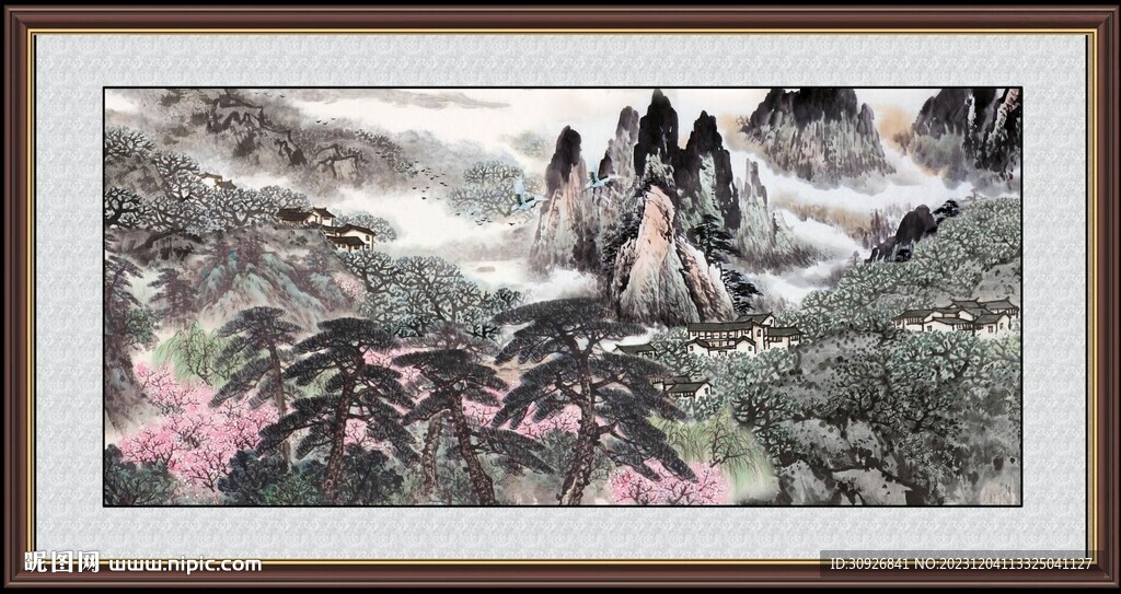 山水国画 