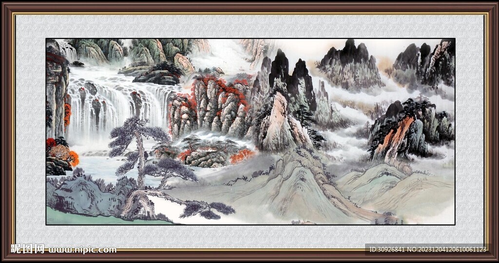 山水国画 