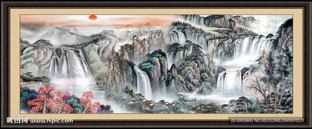 山水国画 