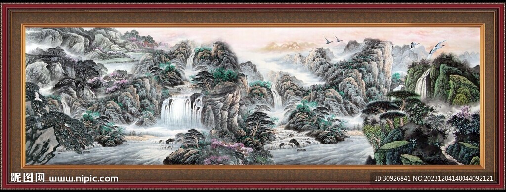  风景山水画 