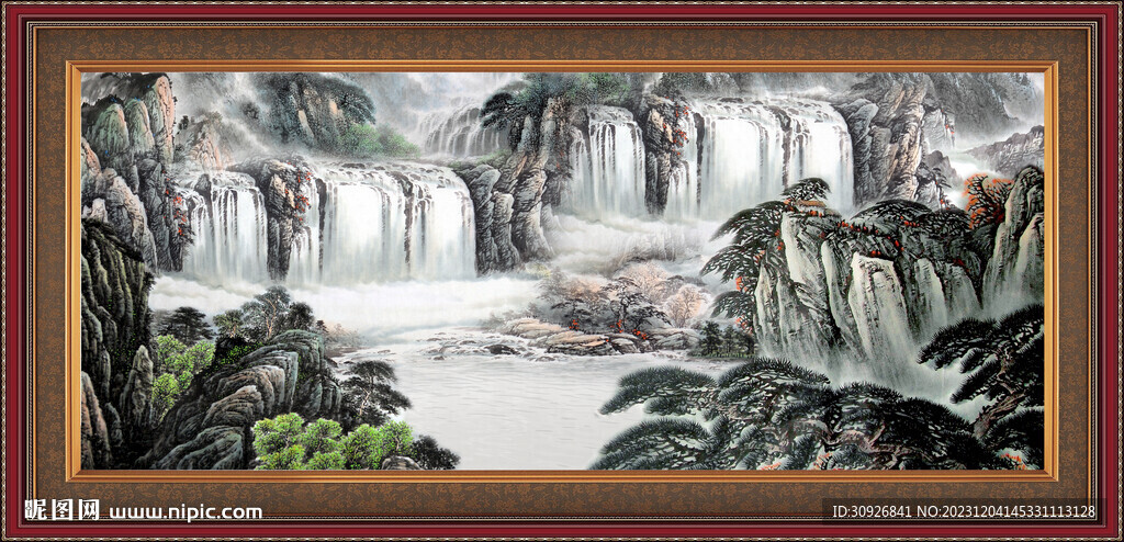 聚宝盆风水画