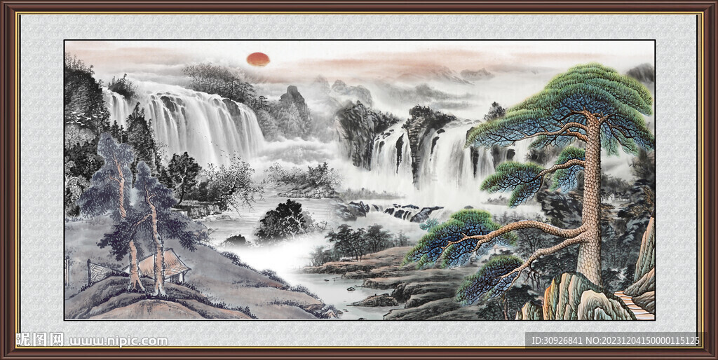 聚宝盆风水画 