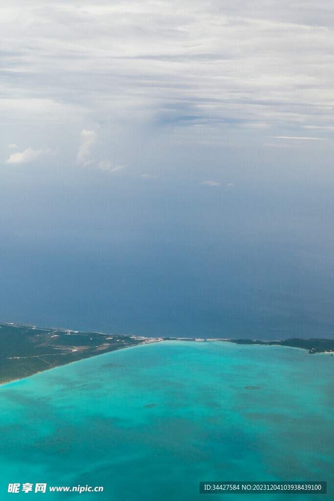 海岛俯瞰图