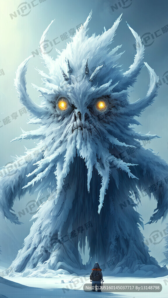 冰雪怪树