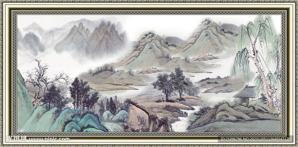 巨幅山水画